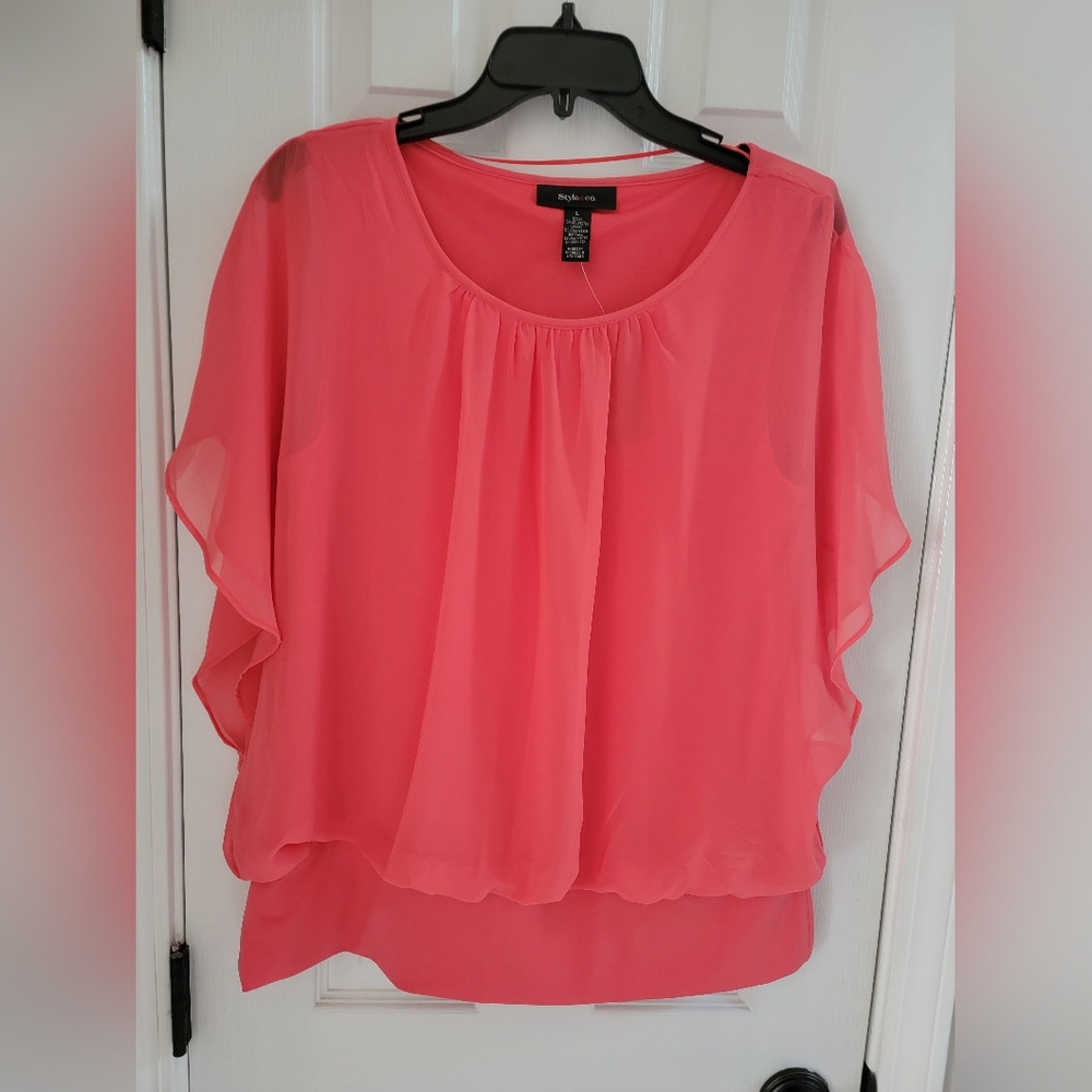 Pink rayon top